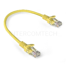 Патч-корд ExeGate EX286374RUS UTP-RJ45-RJ45-5e-0,3M-LSZH-YL, UTP, cat.5e, LSZH, 0.3м, желтый