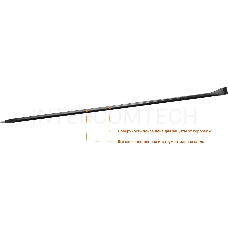 Лом монтажный STAYER 21625-130, 1300 мм, 22 мм, шестигранный