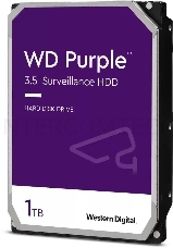 Жесткий диск WD 1Tb WD10PURZ Purple, SATA III <5400rpm, 64Mb> 3.5