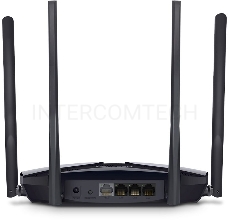 Роутер Mercusys MR70X AX1800 Dual-Band WiFi 6 Router, 574 Mbps at 2.4 GHz + 1201 Mbps at 5 GHz,  4× Fixed External Antennas, 3× Gigabit LAN Ports, 1× Gigabit WAN Port, 1024-QAM, OFDMA, Router/Access Point Mode, MU-MIMO, WPA3, TWT, BSS Color