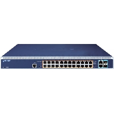 Коммутатор PLANET GS-6322-24P4X L3 24-Port 10/100/1000T 95W 802.3bt PoE + 2-Port 10GBASE-T + 2-Port 10G SFP+ Managed Switch with dual modular power supply slots (24-port 95W PoE++, max. 2,280-watt PoE budget, RPS(1+1)/EPS(2+0) mode, ERPS Ring, ONVIF, Cybe