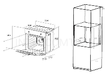 Духовой шкаф Электрический Maunfeld EOEC.586B2 черный, встраиваемый