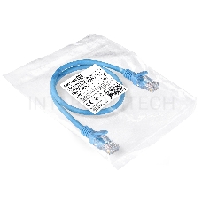 Патч-корд ExeGate EX286380RUS UTP-RJ45-RJ45-5e-0,5M-LSZH-BL, UTP, cat.5e, LSZH, 0.5м, синий