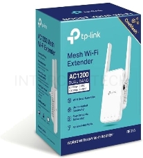 Усилитель TP-Link Wi-Fi сигнала AC1200 OneMesh Wi-Fi Range Extender/Signal Amplifier, dual-band Wi-Fi, two external antennas, 1 10/100Mbps port, 1 WPS button, supports RE/AP mode, Smart signal indicator, easy setup/management via Tether APP/Web UI.