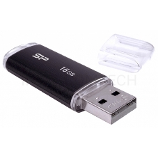 Флеш Диск Silicon Power 16Gb Ultima U02 SP016GBUF2U02V1K USB2.0 черный