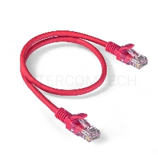 Патч-корд ExeGate EX286378RUS UTP-RJ45-RJ45-5e-0,5M-LSZH-RD, UTP, cat.5e, LSZH, 0.5м, красный