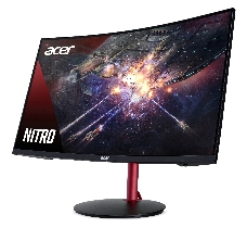 Монитор 27 Acer Nitro XZ272UPbmiiphx (16:9)/VA(LED)/ZF/DisplayHDR 400/2560x1440/165Hz(DP), 144Hz(HDMI)/4ms (G2G)ms/400nits/3000:1/2xHDMI(2.0)+DP(1.4)+Audio Out/3Wx2/DP/HDMI FreeSync/Black Curved 1500R