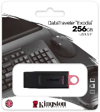 Флеш диск KINGSTON 256GB USB3.2 Gen1 DataTraveler Exodia (Black + Pink)