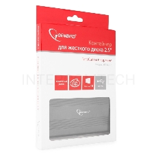 Внешний корпус для HDD Gembird EE2-U2S-5 2.5  EE2-U2S-5, черный, USB 2.0, SATA