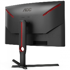 Монитор 27 AOC C27G3U/BK Curved 1000R 1920x1080 165Гц VA WLED 16:9 4ms 2*HDMI DP 4xUSB3.2 3000:1 80M:1 178/178 300cd HAS Swivel Tilt Speakers Black/Red