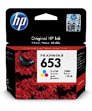 Картридж HP 653 струйный трёхцветный (200 стр)