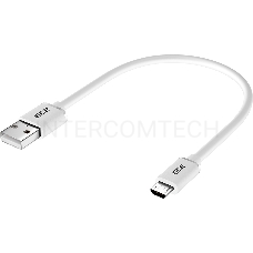 Кабель GCR 0.5m MicroUSB, белый, быстрая зарядка, 28/24 AWG, GCR-53230