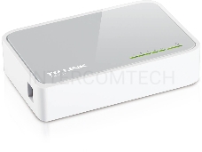 Коммутатор TP-Link SOHO  TL-SF1005D Коммутатор 5-port 10/100M mini Desktop Switch, 5 10/100M RJ45 ports, Plastic case