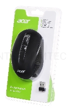 Мышь Acer OMR070 черный оптическая (1600dpi) беспроводная BT/Radio USB (8but)