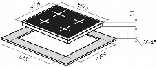 Газовая панель MAUNFELD EGHG.64.23CW/G