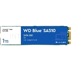 Накопитель WD SSD Blue SA510, 250GB, M.2(22x80mm), SATA3, R/W 550/525MB/s, IOPs 95 000/81 000, TBW 100, DWPD 0.2 (12 мес.)