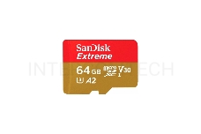 Флеш карта microSD 64GB SanDisk microSDXC Class 10 UHS-I A1 C10 V30 U3 Extreme 170MB/s