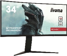 Монитор жидкокристаллический Iiyama Монитор LCD 34 [21:9] 3440x1440(UWQHD) VA, Curved, nonGLARE, 400cd/m2, H178°/V178°, 3000:1, 80M:1, 16.7M, 1ms, VGA, 2xHDMI, 2xDP, USB-Hub, Height adj, Pivot, Tilt, Swivel, Speakers, 3Y, Black