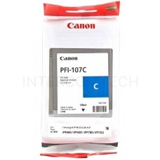 Картридж струйный Canon PFI-107C 6706B001 голубой для Canon iP F680/685/780/785 (130мл)