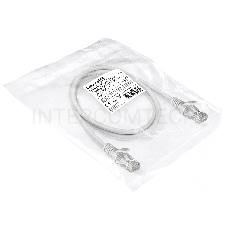 Патч-корд ExeGate EX286381RUS UTP-RJ45-RJ45-5e-1M-LSZH-GY, UTP, cat.5e, LSZH, 1м, серый