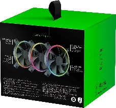 Вентилятор Razer Kunai Chroma RGB 140MM LED PWM Performance Fan - 3 Fans - FRML Packaging