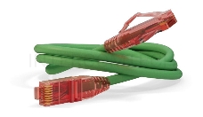 Патч-корд Hyperline PU/­UTP, Cat.5е, LSZH, 1 м, зеленый 