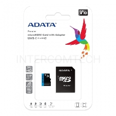 Флеш карта microSD 64GB ADATA microSDHC Class 10 UHS-I A1 100/25 MB/s (SD адаптер)