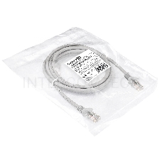 Патч-корд ExeGate EX286383RUS UTP-RJ45-RJ45-5e-2M-LSZH-GY, UTP, cat.5e, LSZH, 2м, серый