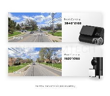 Видеорегистратор 70Mai Dash Cam A800S-1 черный 8Mpix 2160x3840 2160p 140гр. GPS Hisilicon Hi3559V200