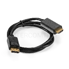 Кабель DisplayPort-HDMI ExeGate EX-CC-DP-HDMI-1.0 (20M/19M, 1,0м, экран)