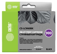 Картридж струйный Cactus CS-LC900BK черный для Brother DCP-110/115/120/MFC-210/215 (25,6ml)