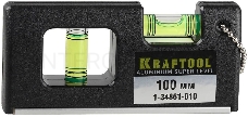 Уровень KRAFTOOL МИНИ с магнитом, 2 ампулы, 100мм[1-34861-010]