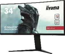 Монитор жидкокристаллический Iiyama Монитор LCD 34 [21:9] 3440x1440(UWQHD) VA, Curved, nonGLARE, 400cd/m2, H178°/V178°, 3000:1, 80M:1, 16.7M, 1ms, VGA, 2xHDMI, 2xDP, USB-Hub, Height adj, Pivot, Tilt, Swivel, Speakers, 3Y, Black