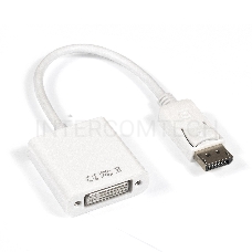 Кабель-переходник DisplayPort-DVI ExeGate EX284909RUS EX-DPM-DVIF-0.15 (20M/19F, 0,15м)