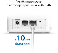 Бесшовный Mesh роутер Mercusys Halo H30G(2-pack) AC1300 10/100/1000BASE-TX