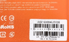 Память AGI 4Gb DDR3 1600MHz AGI160004UD128 UD128 RTL PC4-12800 DIMM 240-pin 1.35В Ret