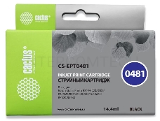 Картридж струйный Cactus CS-EPT0481 черный для Epson Photo R200 R220 R300 R320 (14,4ml)