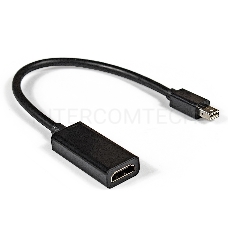 Кабель-переходник Exegate EX284922RUS  miniDisplayPort-HDMI ExeGate EX-mDPM-HDMIF-0.15 (mini20M/19F, 0,15м)