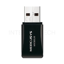 Сетевой адаптер USB2.0 адаптер Mercusys MW300UM, 300Мбит/с, компактный