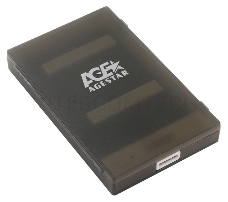 Внешний корпус 2.5 SATAIII HDD/SSD AgeStar 3UBCP1-6G (BLACK) USB 3.0, пластик, черный, безвинтовая конструкция