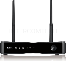 Маршрутизатор ZYXEL LTE3301 Indoor LTE Router, 802.11ac (2,4 и 5 GHz) up to 300+867 Mb/s, LTE/3G/2G, 2 SMA-F for external LTE antennas, 4xLAN GE (1xWAN GE), 1xUSB2.0