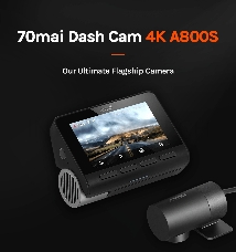 Видеорегистратор 70Mai Dash Cam A800S-1 черный 8Mpix 2160x3840 2160p 140гр. GPS Hisilicon Hi3559V200