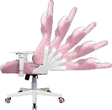 Кресло Caliber R1S Gaming Chair PINK&WHITE