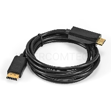 Кабель DisplayPort-HDMI ExeGate EX-CC-DP-HDMI-2.0 (20M/19M, 2м, экран)