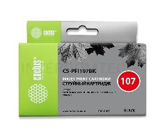 Картридж струйный Cactus CS-PFI107BK черный (130мл) для Canon IP iPF670/iPF680/iPF685/iPF770/iPF780/iPF785/