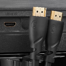 Кабель Greenconnect Premium 0.5m HDMI версия 2.0, HDR Ultra HD 4K60 Hz/ 5K30Hz, 3D, Ethernet 18.0 Гбит/с, OD8.0mm, 28/26 AWG, черный, GCR-51765