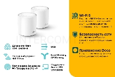 Домашняя Mesh Wi-Fi система TP-Link DECO X20(2-PACK)