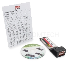 Контроллер eSATAII AgeStar as-eces2-s, Expresscard, порты: 2 х внешн. eSATAII (SILICON 3132 chip)