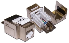 Модуль Keystone, RJ45, кат.5E, STP, 90 градусов