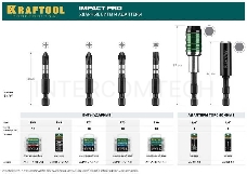 Биты KRAFTOOL Impact Pro, Philips, тип хвостовика E 1/4, PH2, 50мм, 10шт, в пластиковом боксе [26191-2-50-S10]